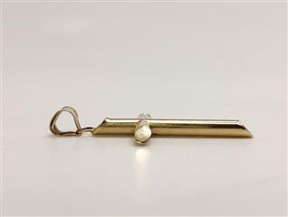 14K Yellow Gold Cross Pendant .93G